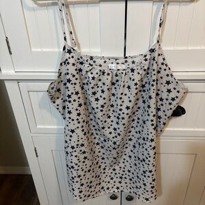 Time and Tru Navy Star Camisole